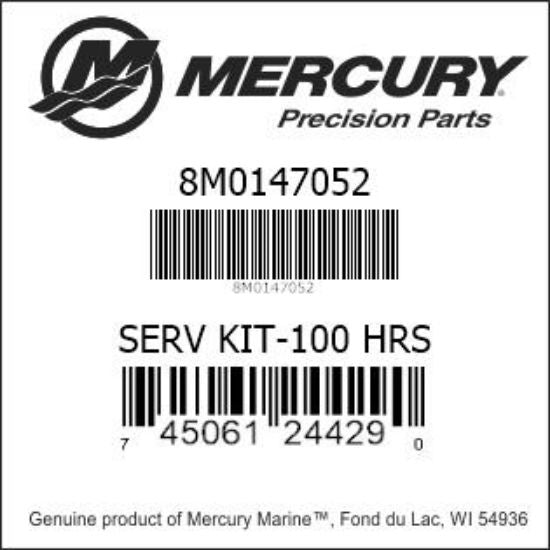 originele Quicksilver 8M0147052 onderhoudskit voor Mercury MerCruiser 4.5L en 6.2L motoren vanaf 2014 – 100-uurs servicepakket