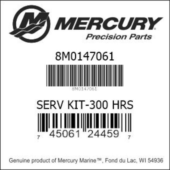 Quicksilver Mercury-MerCruiser 8M0147061 Servicekit – 3.0L Carb Motoren – 300 Uur Onderhoud