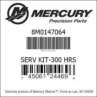 Quicksilver Mercury-MerCruiser / Quicksilver 8M0147064 Servicekit – 4.3L MPI Alpha – 300 Uur Onderhoud