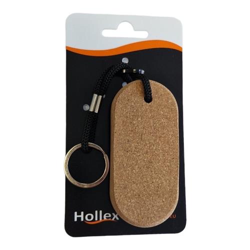 Hollex floating key ring cork block 4x9cm