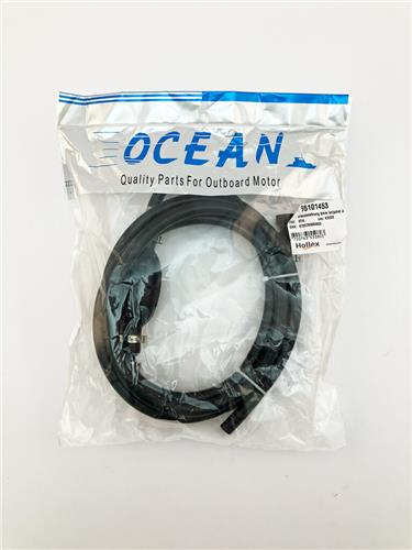 Hollex brandstofslang 8mm met knijpbal Johnson koppeling motorzijde