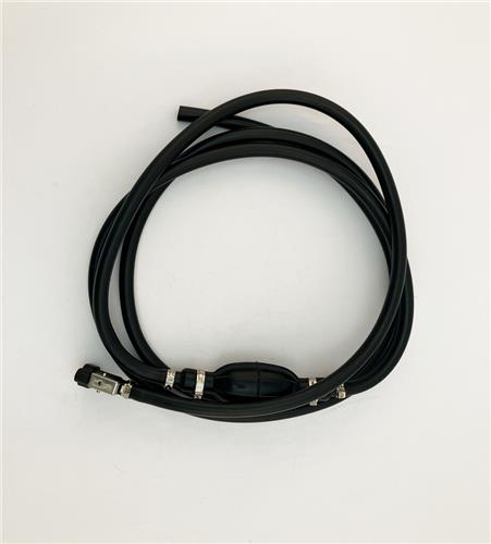 Hollex brandstofslang 8mm met knijpbal Johnson koppeling motorzijde