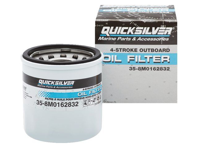 Quicksilver 8M0162832 Oliefilter past op 8 - 30pk Bateau Bootservice
