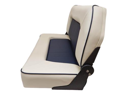 Hollex stuurbank Twin Star crème/navy