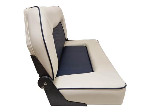 Hollex stuurbank Twin Star crème/navy