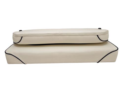 Hollex stuurbank Twin Star crème/navy