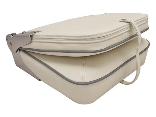 Hollex stoelkuip Silver Star crème/grijs-bies staffelkorting