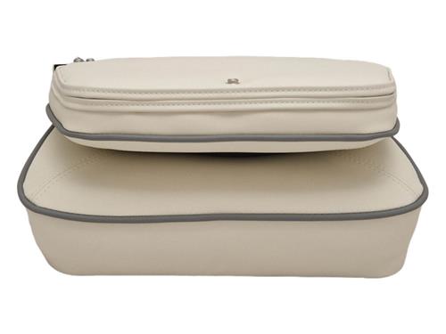 Hollex stoelkuip Silver Star crème/grijs-bies staffelkorting