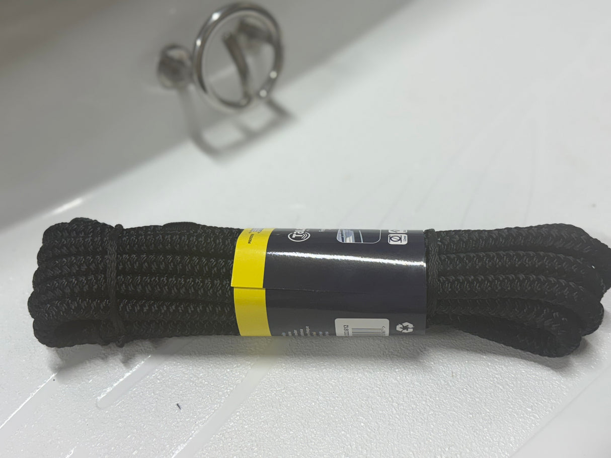 Luxe fenderlijn 12 mm – 2,5 meter – zwart – per paar