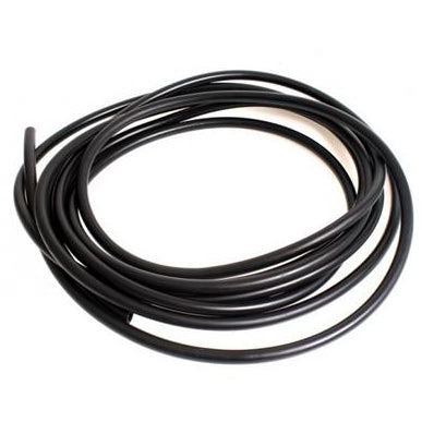 Zwarte versterkte brandstofslang 10x16 mm met textielinlage – per meter verkrijgbaar