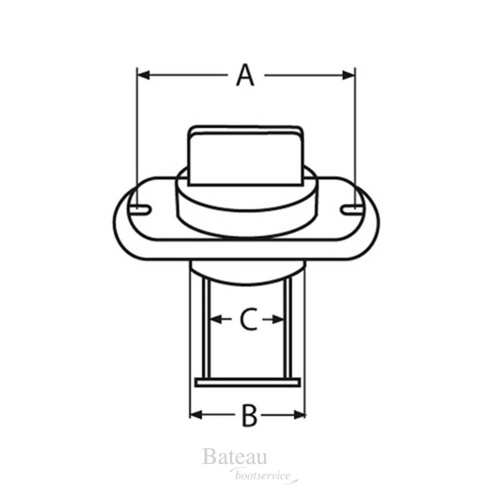 Afvoerplug compleet RVS - Bateau Bootservice