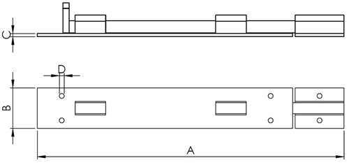 Hollex-Verschluss verschiebbar