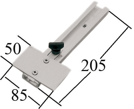 Höhenverstellbarer Fischfinder-Geberhalter, Heckspiegelmontage