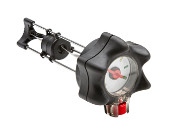 Kraftstofftank Kunststoff 24L – Orange – Inkl. Tankdeckel mit Meter