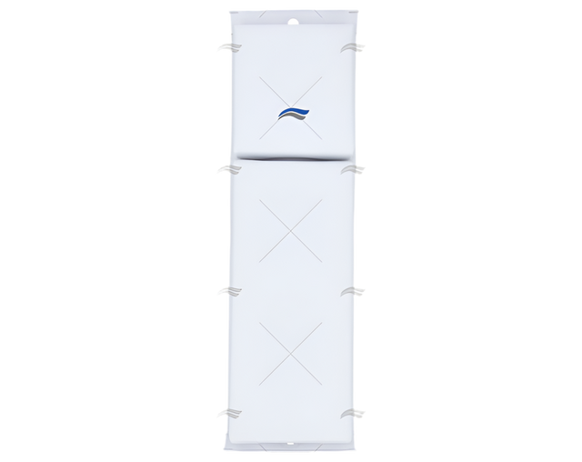 Witte contour fender HH-1C 610x152x63 mm met hoekontwerp en schuimvulling voor optimale bescherming.