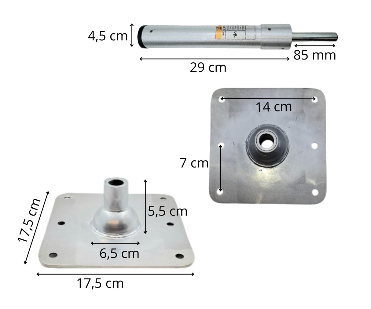 Boot montage set pin type 29 cm