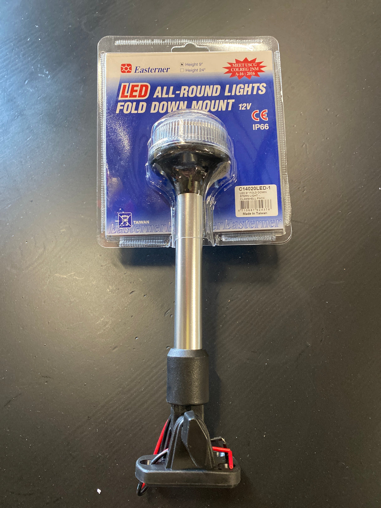 Oberlicht LED 230 mm klappbar schwarz