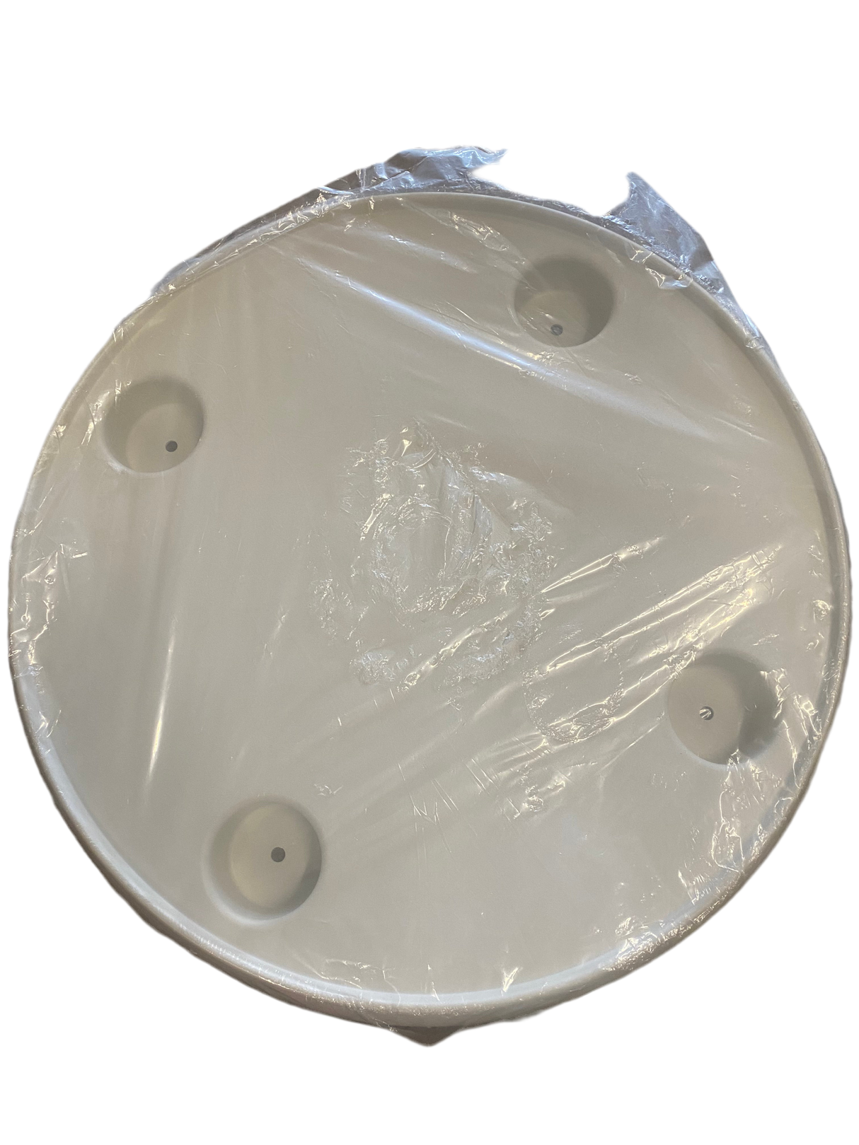 Round - White Table Top Boat - Ø 60 cm with 4 Cup Holders