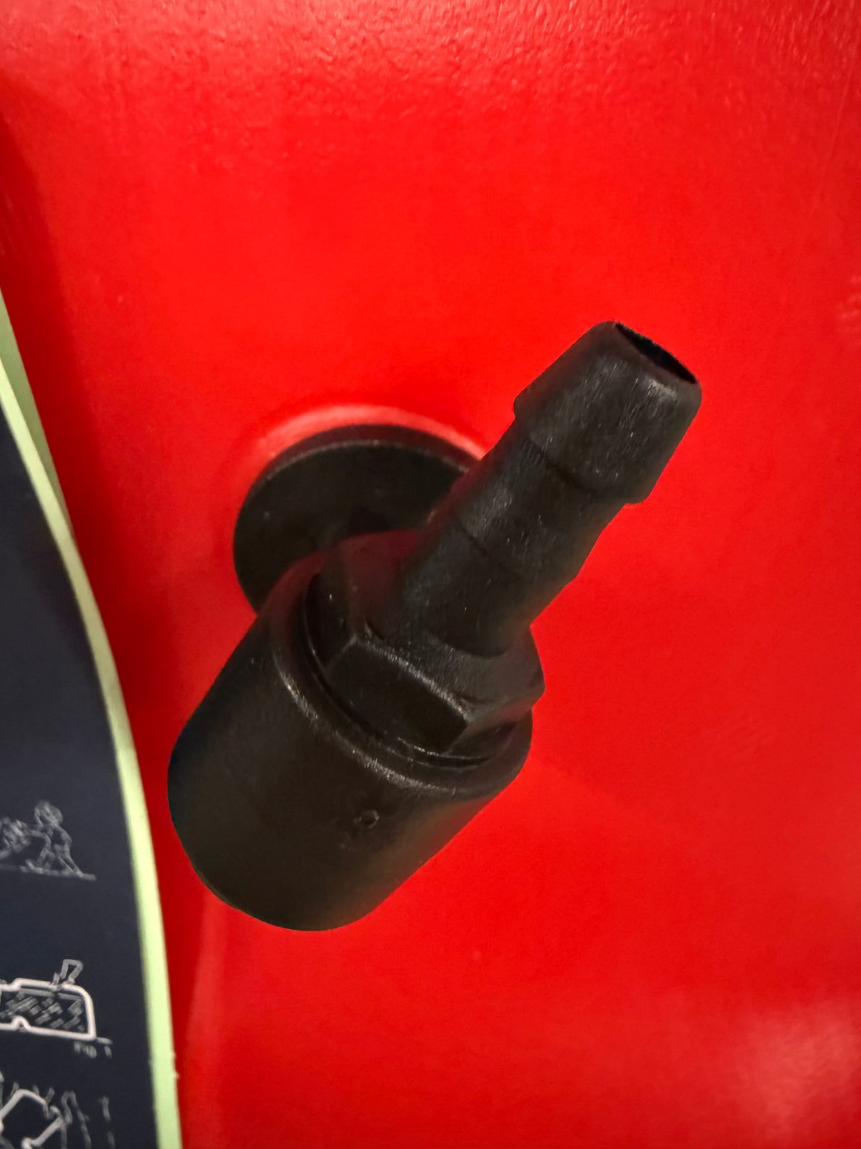 Talamex brandstoftank buitenboordmotor 12 liter ISO 13591 met neopreen pakking. aansluiting