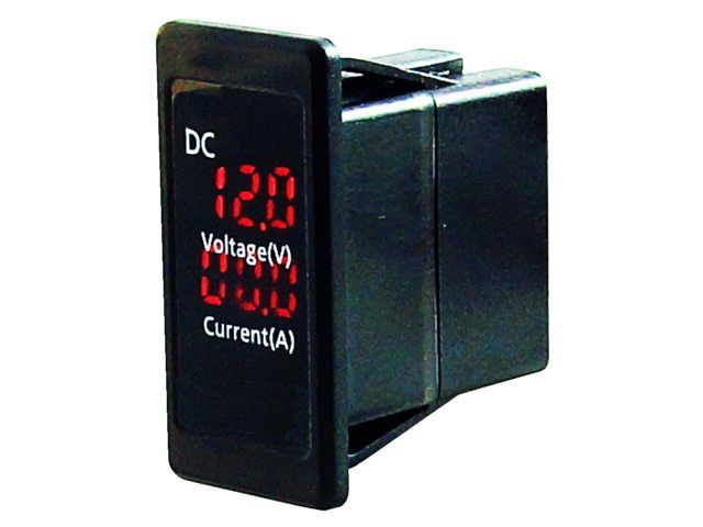 Volt & ammeter 4.5-30V & 0-15A switch model