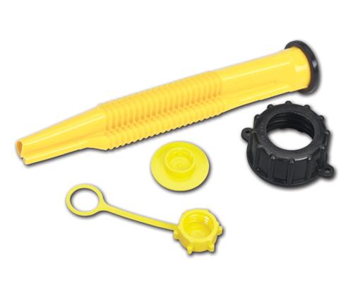 Jerrycan vervangset met flexibele schenktuit, schroefring en doppen voor universele brandstoftanks