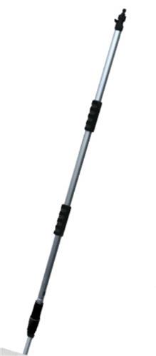 Sjippie Aluminium Steel, uitschuifbaar tot 2,4m, waterdoorlatend en geschikt voor diverse reinigingsaccessoires.