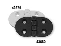 Scharnier Kunststoff Nylon schwarz oder weiß 70 x 40 mm rund