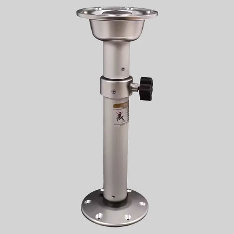 Ovaal zwart tafelblad met verstelbare tafelpoot