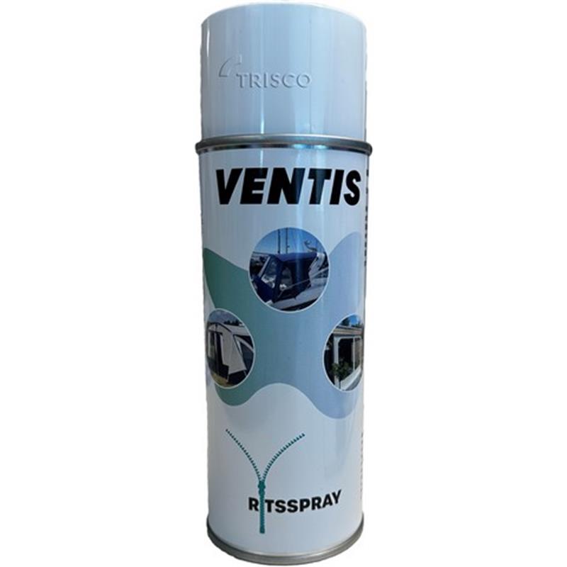 Spuitbus Ventis Zipper Spray 400ml voor het smeren van ritsen en caravanrails met PTFE