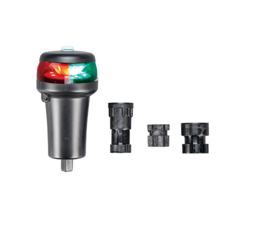 allpa Tragbare LED-Navigationslichter rot/grün/Kombination inkl. batteriebetriebenem Adapterset