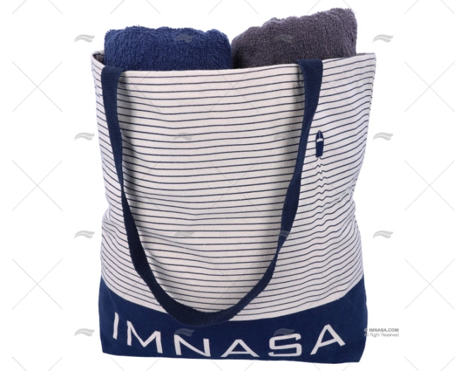 IMNASA strandtas van gerecycled katoen – 48 x 40 x 15 cm