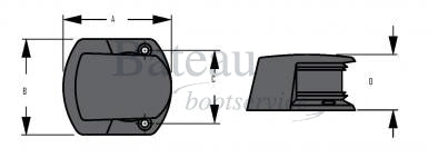 Boeglicht horizontale montage