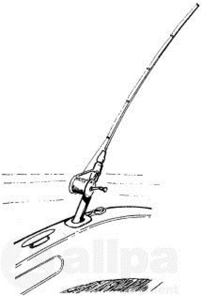 Hengelhouder zwart - Bateau Bootservice