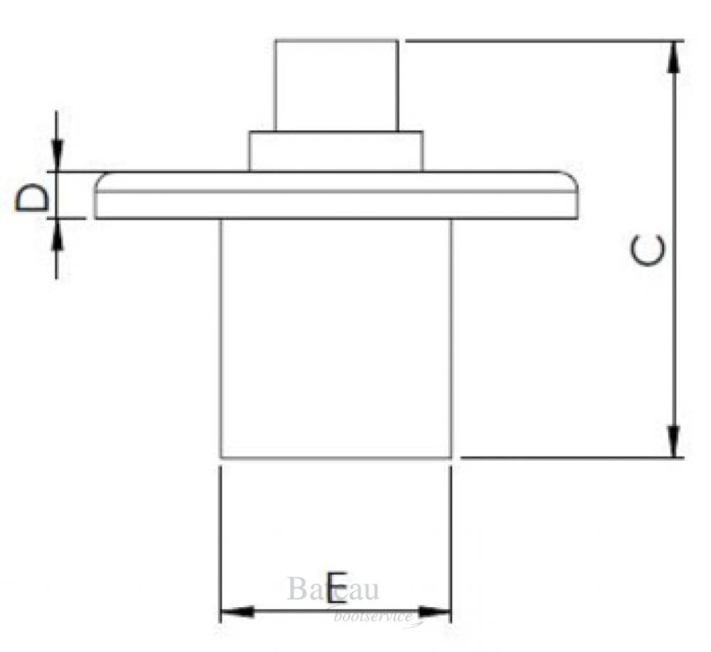 Hollex Afdichtstop rvs 50mm