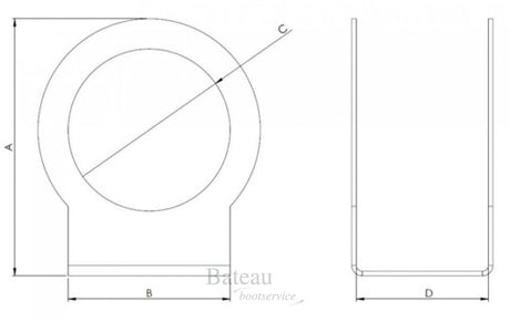 Hollex Bekerhouder enkel 111x70mm