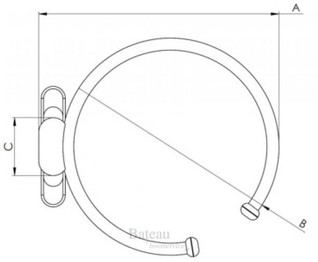 Hollex Bekerhouder enkel 117x95mm