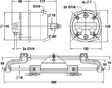 Hydraulische besturing voor outboards tot 225 PK - Bateau Bootservice