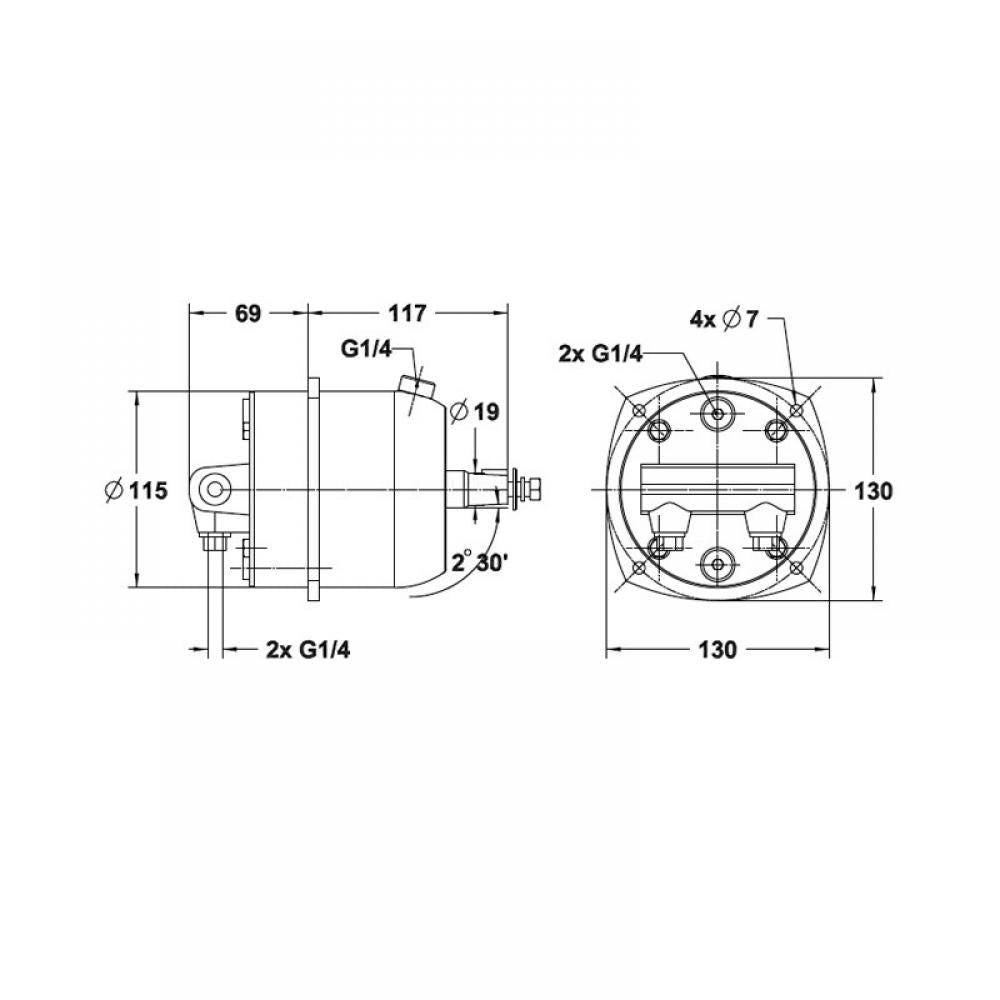 Lecomble & Schmitt hydraulische besturing LS175PRO incl. 10mtr leiding - Bateau Bootservice