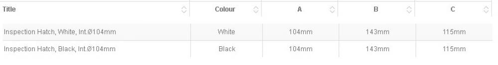 Inspectieluikje 143 mm - Bateau Bootservice