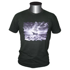 T-Shirt, Crewman, „Pirate Boat XS“ schwarz