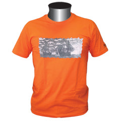 T-Shirt, Crewman, „Storm“, orange
