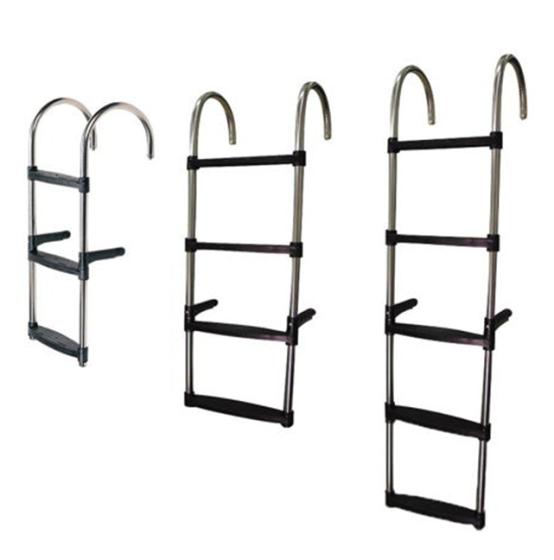 Removable stainless steel swimming ladder with 5 steps