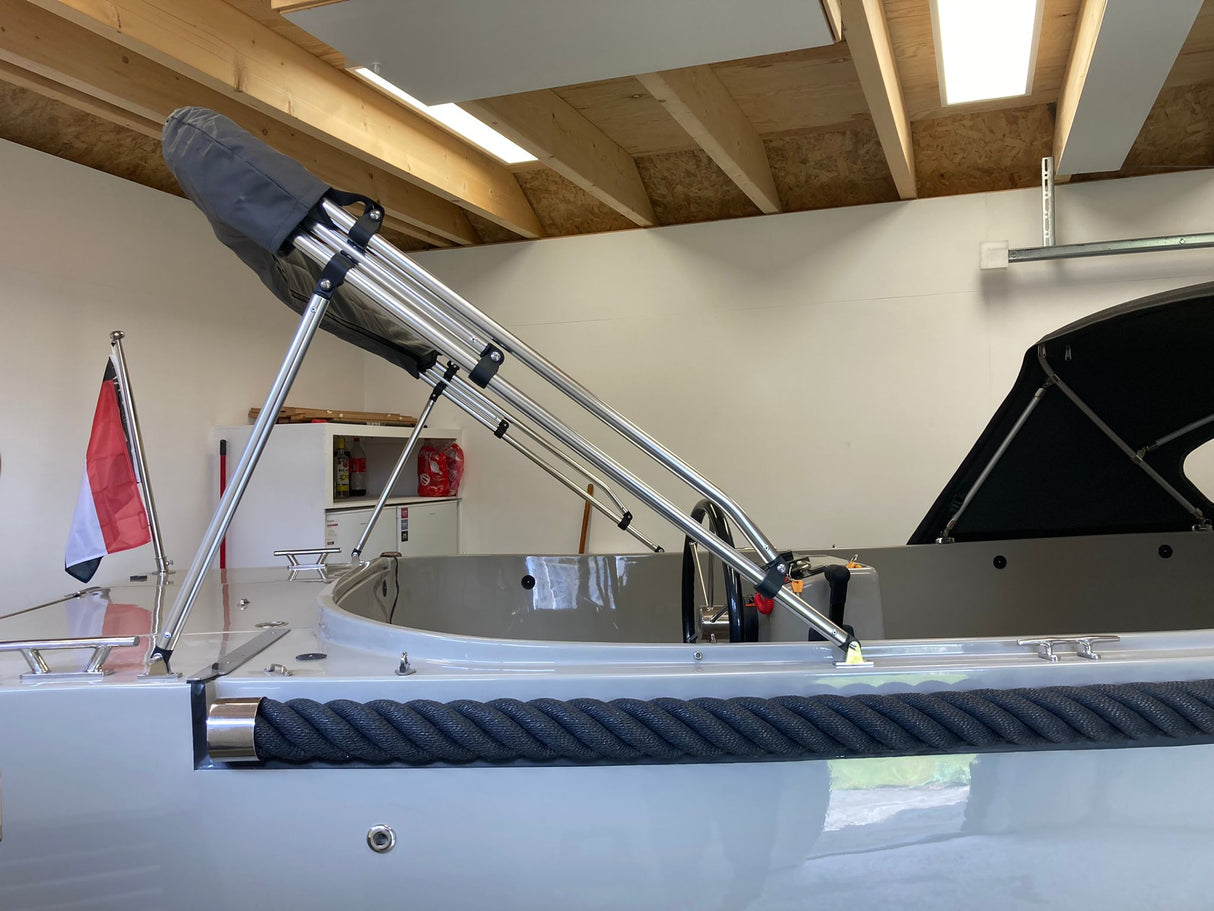 Navishade aluminium 3 boog biminitop H117 B185-198 cm - Bateau Bootservice