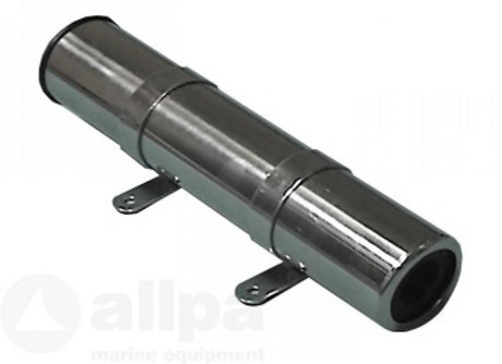 RVS hengelhouder voor zijmontage, L=260mm, max. Ø45mm