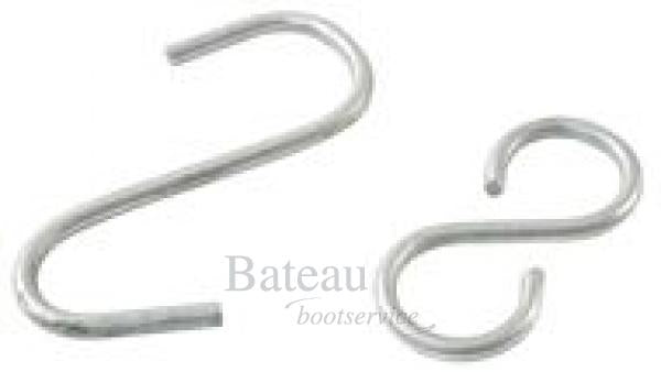 S-haak gegalvaniseerd 40 x 4 mm