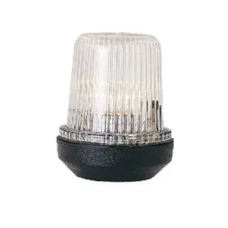 zwart Rondomschijnend wit navigatielicht voor schepen tot 12m, inclusief 12V 10W lamp.sief 12 V 10 W lampje geleverd