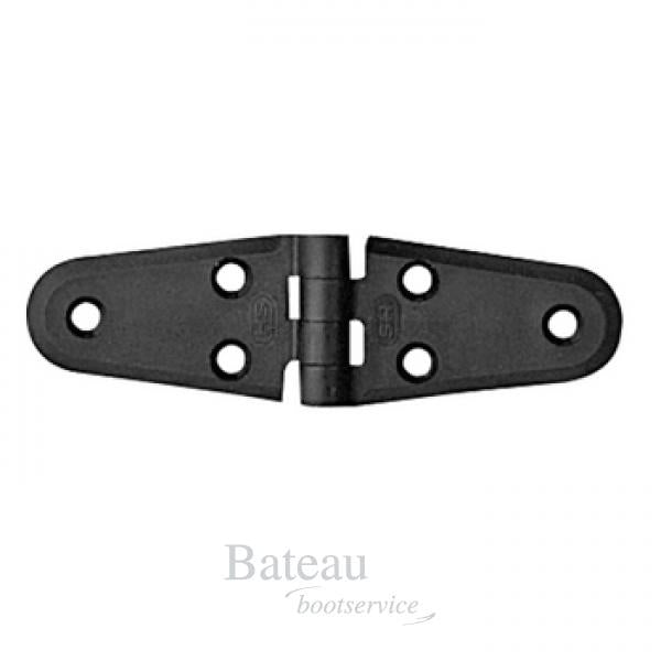 Scharnier zwart of wit 100 x 40 mm