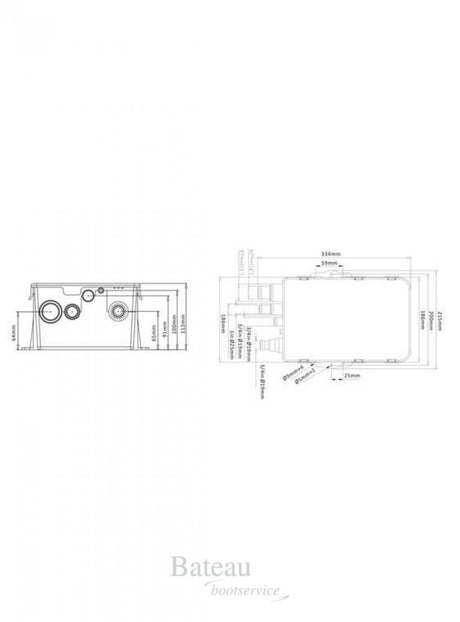 Sea Flo Douchecabine pompsysteem 750 GPH - 12v. - Bateau Bootservice