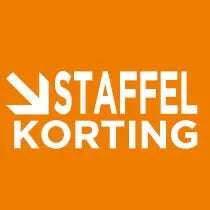 Hollex stoelkuip Black Star wit/zwart-bies staffelkorting