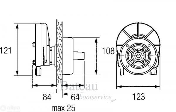 Stuurkop SH8050 - Bateau Bootservice